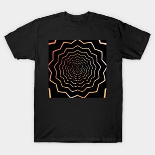 Tunnel of Geometric Retro Bright Colors T-Shirt